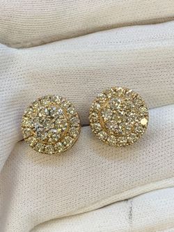 Diamond cluster studs #34051