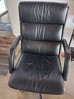 Chair leather black
