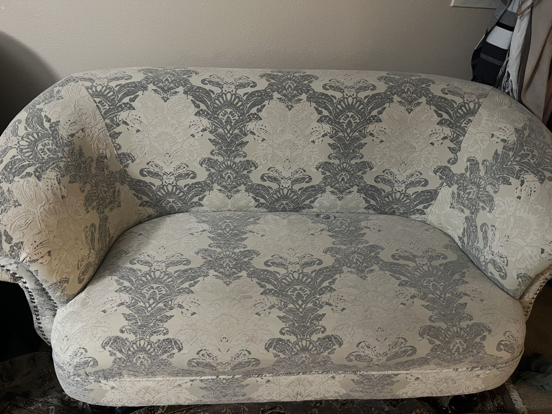 Beautifully Crafted Velvet Finished Love Seat