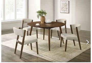 Mega sale! 5 PCS Pauline Collection Round Dining table set. Now 798.00 free delivery 🚚