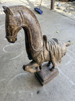 Antique Tang Dynasty Large War Horse