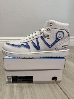 Drifts Early Bird High-Top Sneakers White Blue