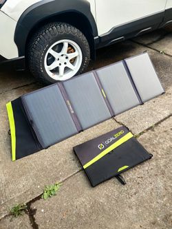 Goal zero Nomad 100 2 solar panels with adapter