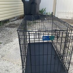 Medium Folding Double Door Animal Crate