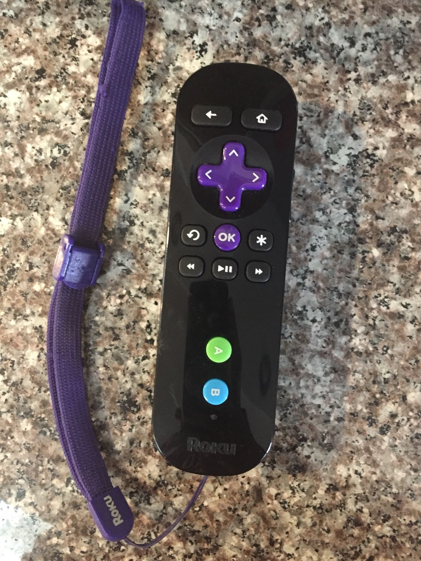 Roku Remote with headphone jack and gaming buttons