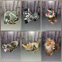 Jungle Joe Talking Stuffed Animals (6 Of Them)