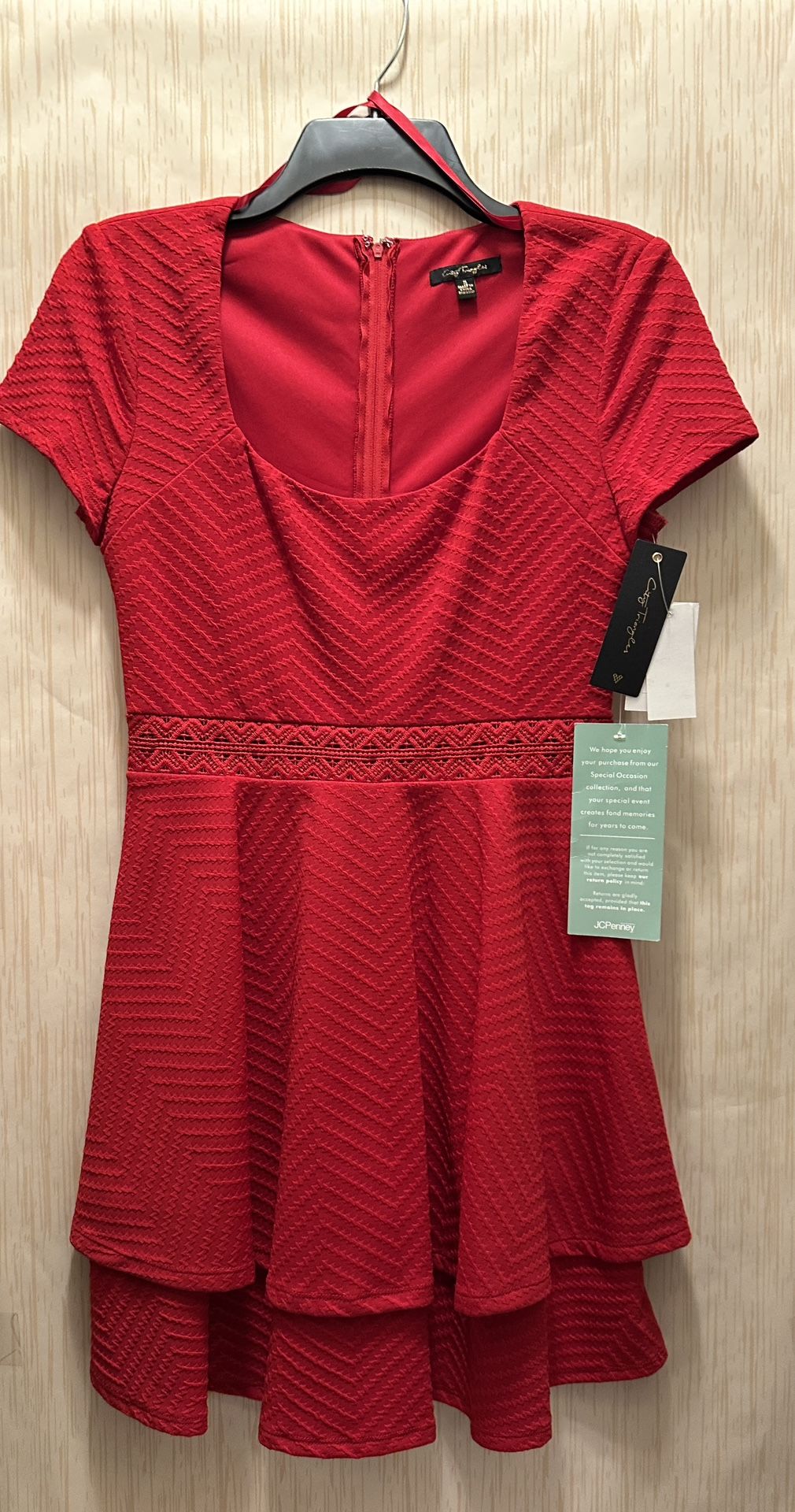 NWT | Red City Triangles Red Mini Dress | Size 5