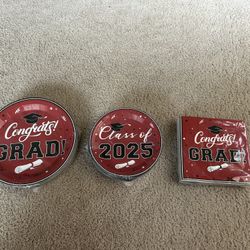 Graduation Plates And Napkins. 