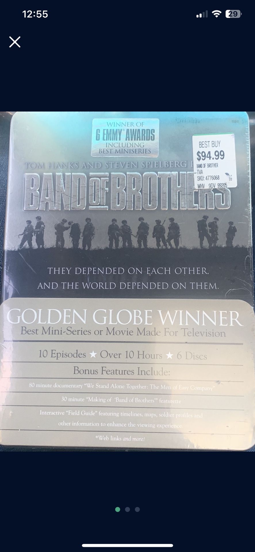Band Of Brothers Dvd Box Set New Unopened $30