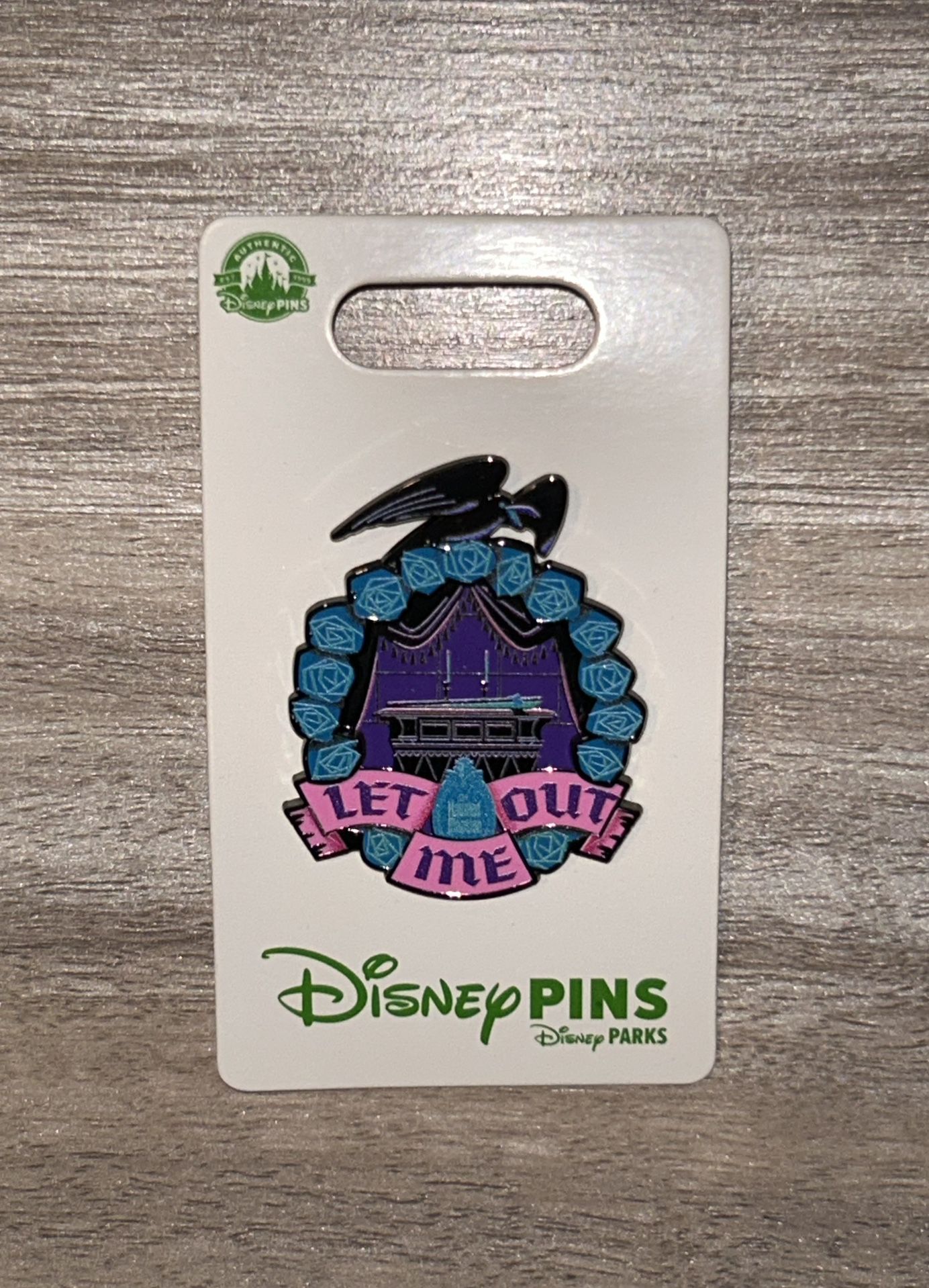 New Disney Pin  Haunted Mansion Coffin LET ME OUT 