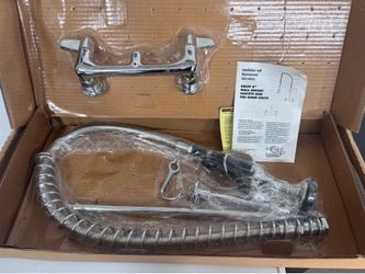 Commercial / Restaurant sink spray nozzle and faucet with drain and accessories