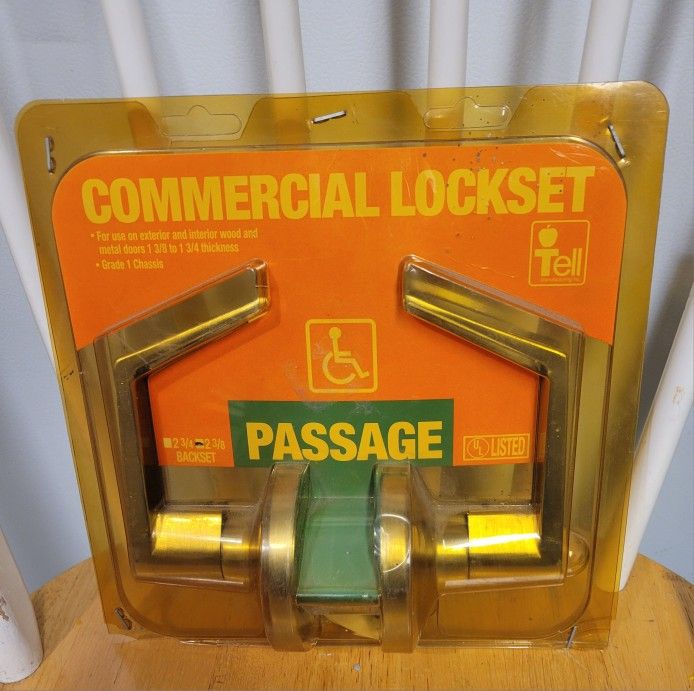 Tell Commercial Heavy Duty Entry Door Handle Lock Set / NEW