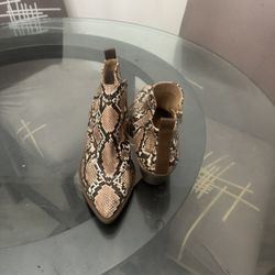 Snake Skin Booties