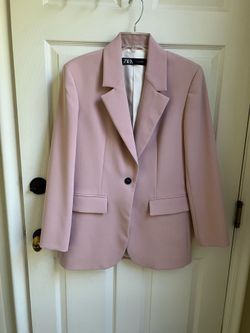 Zara oversized rose blazer in S