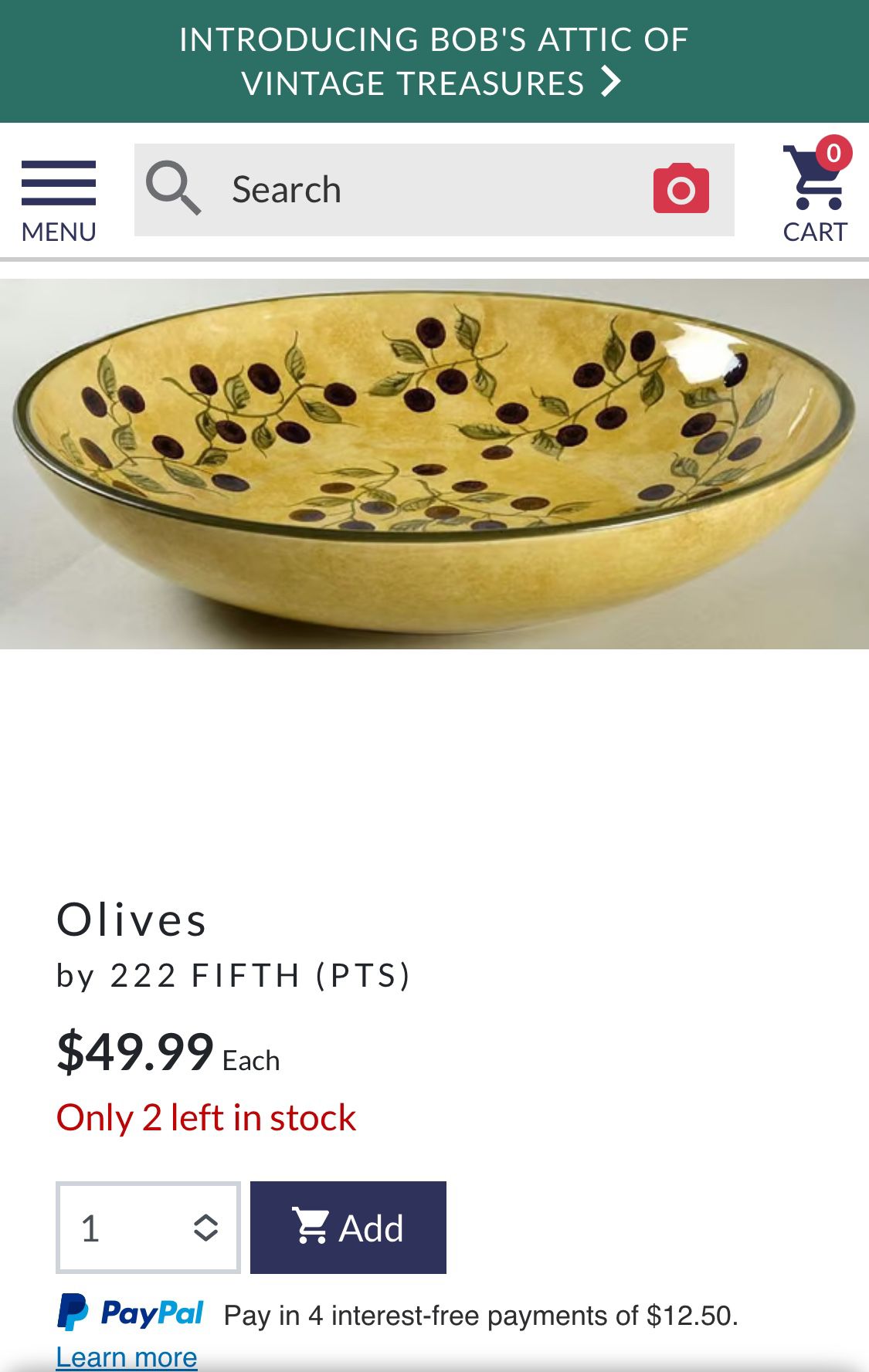 Olives Pasta Bowl