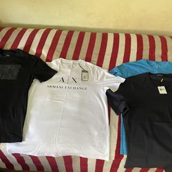 4 Designer T-Shirts – Armani Exchange & Michael Kors – Brand New w/ Tags