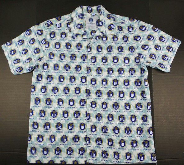 NEW Hofbrauhaus Munchen Beer America Button Up Casual Shirt Size Men's XL