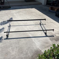 Twin Bed Frame With casters 