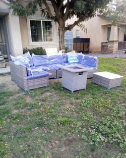 Fire Pit Propane Patio Set Patio Furniture Outdoor Furniture Brand New Patio Outdoor Furniture 🆕🛺🚚🚎🆕