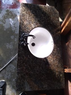 Granite Countertop With Sink And Faucet