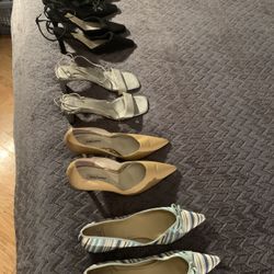 5 Pairs Of Women’s Shoes Size 8.5 M