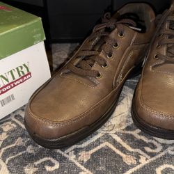 New Mens size 10 Cary Country brown leather tie casual shoes p/u Jamison, PA 