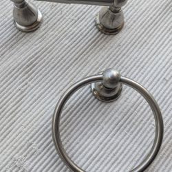 Toilet Paper And Towel Holders - Brushed / Satin Nickle Matched 