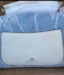 Blue hand bag shoulder bag