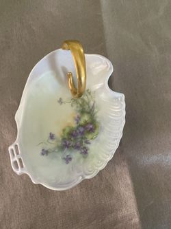 Antique porcelain bathroom soap holder
