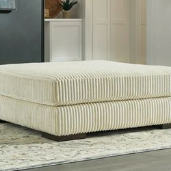 Lindyn Ivory Oversized Accent Ottoman