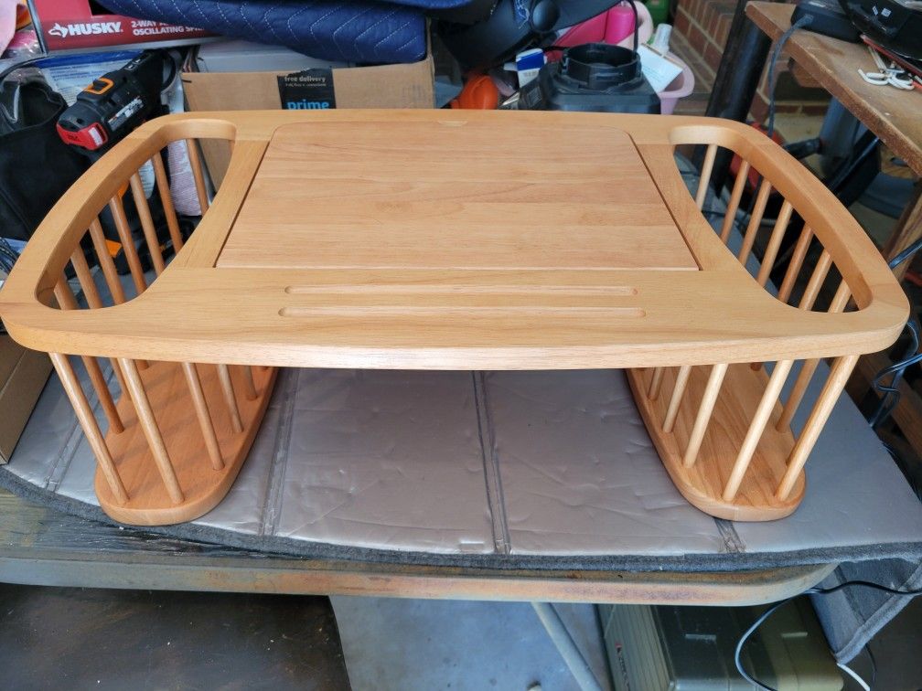 Oversized bed tray/bed desk