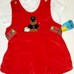 NewcBaby CHRISTMAS HOLIDAY SANTA COSTUME Size 6-9 Months
