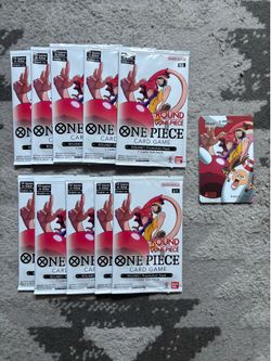 One Piece x Round 1 USA 10 Sealed Promo Packs