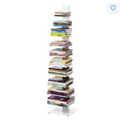 Book Tower  Floating Bookshelf White Metal Bookshelves Bookshelf Container Store World Market N