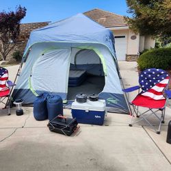 Perfect 10 Man Instant Tent Setup Bundle
