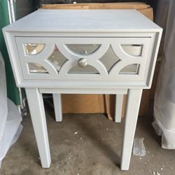 Nightstand Gray Wide 16 Inch, Tall 23 Inch