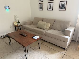 Beige Couch From Living Spaces