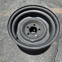 One 15x8 Steelie from a 5 lug Chevy c10 pickup