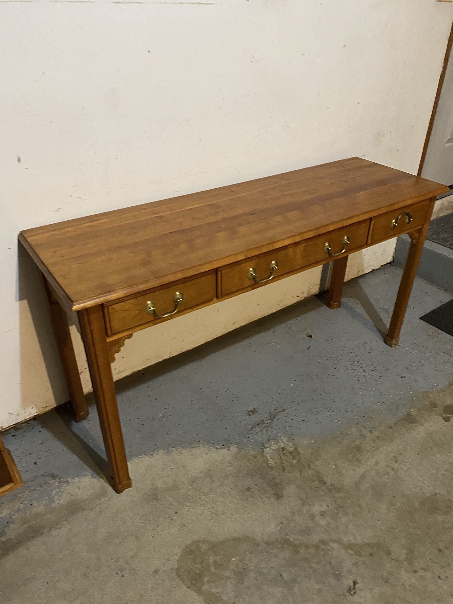 Wood Side Table w/3 Drawers By Harden Furniture