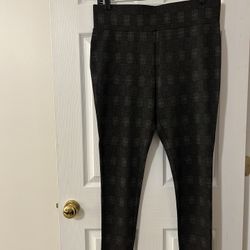 Tahari Plaid Leggings 