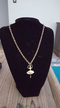 Vintage ballerina necklace late 50's/60's