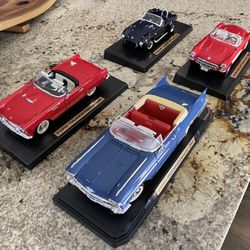 Lot (4) ‘Vintage 1/18 Die-Cast’ Cars - Very Nice!