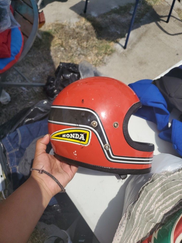 Old/Vintage Honda Motorcycle Helmet