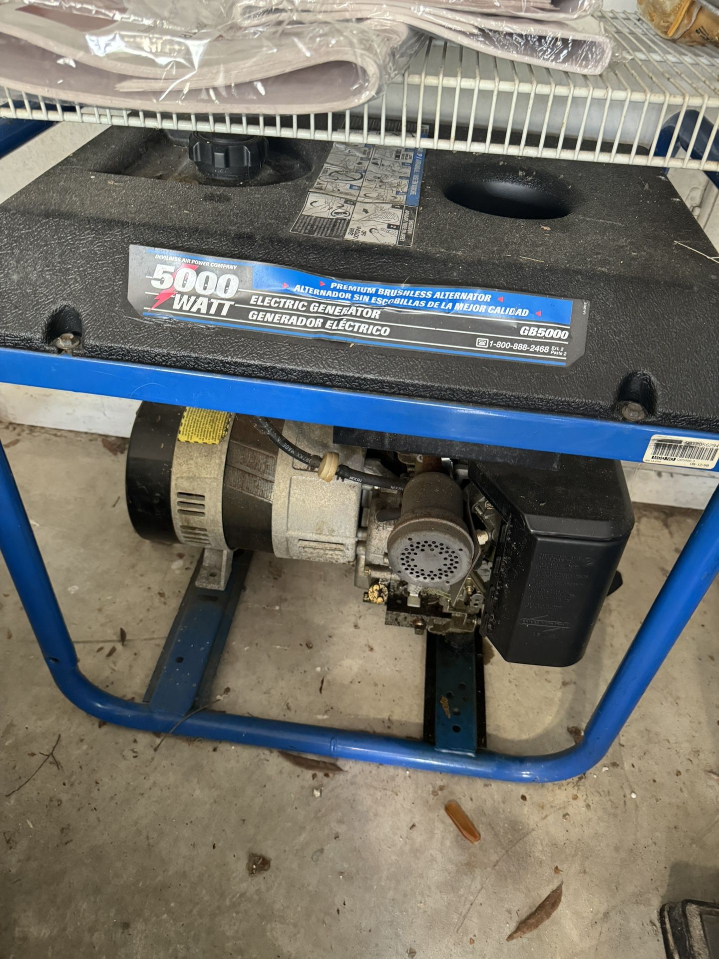 5000 Watt Electric Generator