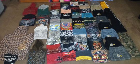 60 Piece - Y2K Style, Y2K Brands, Affliction, Affliction Style, Oakley, Burnside, Fox, Dickies, Volcom, Oneill, Coogi South Pole, Low Rider, Christian