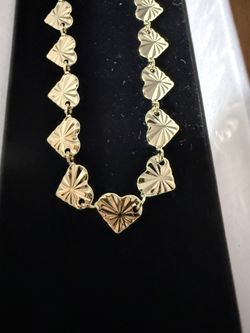 Heart Upon Hearts Chain Gold Filled