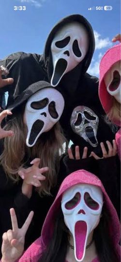 Ghost face mask costume