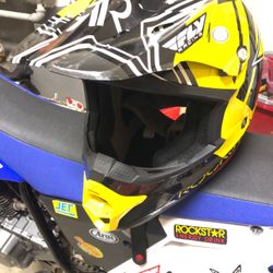 Rock star addition dirt bike riding helmet