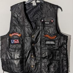 Men's motorcycle vest