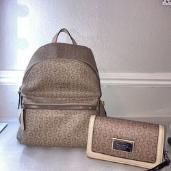 Guess Backpack W/  Matching Wallet